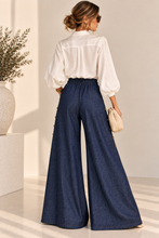Load image into Gallery viewer, Napoleon Denim Palazzo Pants