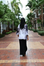 Load image into Gallery viewer, Woman Face Designer Blouse Black & White