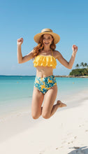 Load image into Gallery viewer, Tropical High Waist Bikini
