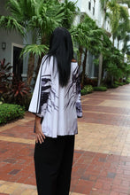 Load image into Gallery viewer, Woman Face Designer Blouse Black & White