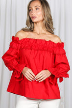 Load image into Gallery viewer, Romantic Off Shoulder Ruffle Blouse