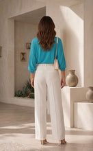 Load image into Gallery viewer, Woman Face Patch Designer Blouse Turquoise