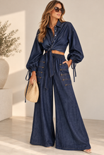 Load image into Gallery viewer, Napoleon Denim Palazzo Pants