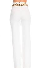Load image into Gallery viewer, White Chain Belt Pants