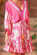 Load image into Gallery viewer, Fuchsia Printed Dress
