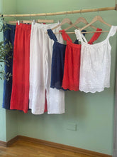 Load image into Gallery viewer, Linen Pant w/ Sangallo
