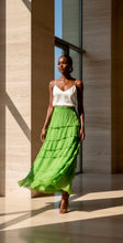 Load image into Gallery viewer, Kelly Green Silk Skirt
