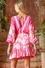 Load image into Gallery viewer, Fuchsia Printed Dress
