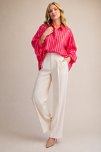 Load image into Gallery viewer, Aura Oversized Shirt - Red/Pink
