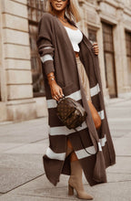 Load image into Gallery viewer, Brown Longline Cardigan
