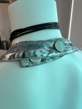 Cargar imagen en el visor de la galería, Foiled Halter Denim Top
