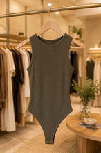 Load image into Gallery viewer, Olive Luxe Sleeveless Body
