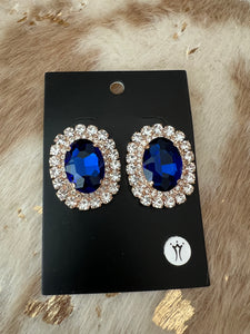 Oval Stone Earrings