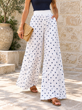 Cargar imagen en el visor de la galería, Navy Polka Dot Palazzo Pants
