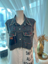 Cargar imagen en el visor de la galería, Layered Denim Shirt Blouse
