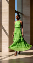 Load image into Gallery viewer, Kelly Green Silk Skirt
