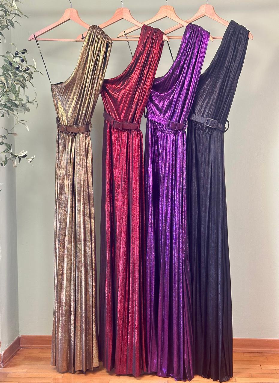 Plisado Formal Dress