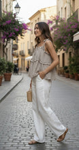 Load image into Gallery viewer, Textured Ruffle Tier Cami Top
