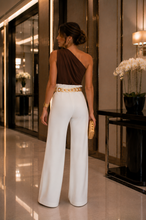 Cargar imagen en el visor de la galería, White Chain Belt Pants
