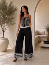 Cargar imagen en el visor de la galería, Monaco Noir Contrast Pants SET
