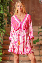Load image into Gallery viewer, Fuchsia Printed Dress
