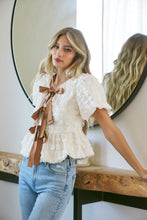 Load image into Gallery viewer, Bubble Babydoll Coquette Top
