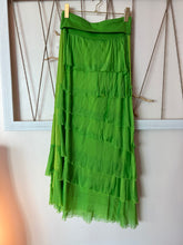 Load image into Gallery viewer, Kelly Green Silk Skirt
