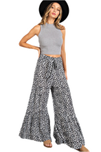 Load image into Gallery viewer, Animal Print Wide Leg Pants

