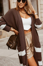 Load image into Gallery viewer, Brown Longline Cardigan
