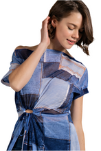 Cargar imagen en el visor de la galería, Mesh Denim Print Tunic
