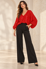 Cargar imagen en el visor de la galería, Red Sequins Top
