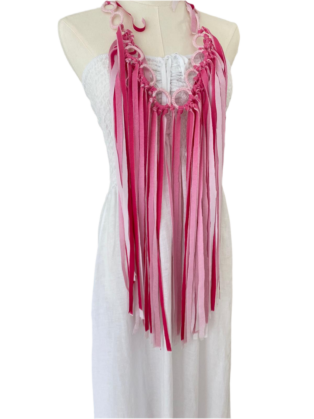 Pink Fleco Necklace
