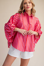 Load image into Gallery viewer, Aura Oversized Shirt - Red/Pink
