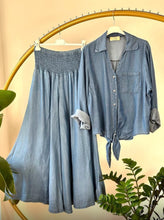 Cargar imagen en el visor de la galería, Light Denim Palazzo
