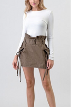 Load image into Gallery viewer, High Waist Cargo Skirt
