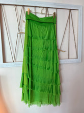 Load image into Gallery viewer, Kelly Green Silk Skirt
