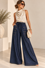 Load image into Gallery viewer, Napoleon Denim Palazzo Pants

