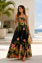 Cargar imagen en el visor de la galería, Tropical Stamp Long Dress
