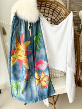 Load image into Gallery viewer, Casual Denim Print Graphic Wide Leg Pants
