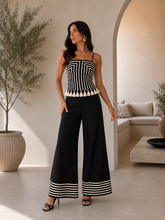 Cargar imagen en el visor de la galería, Monaco Noir Contrast Pants SET
