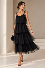 Cargar imagen en el visor de la galería, Mesh Polka-Dot Midi Dress
