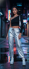 Load image into Gallery viewer, Metallic Palazzo Cargo Pant
