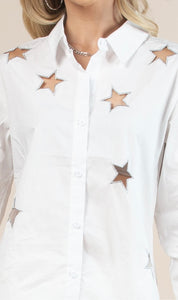 Star Embroidery Blouse
