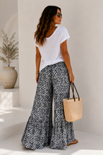 Load image into Gallery viewer, Animal Print Wide Leg Pants
