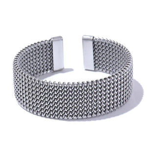 SS Wide Open Bracelet Bangle
