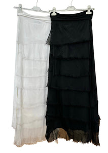 Kelly Green Silk Skirt