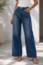 Cargar imagen en el visor de la galería, Crystal Embellished Jeans
