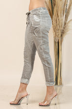 Load image into Gallery viewer, Sequin Star Detail Italian Jogger Pants
