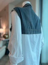 Cargar imagen en el visor de la galería, Layered Denim Shirt Blouse

