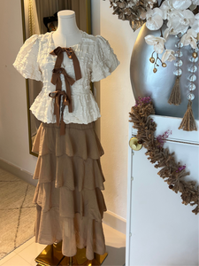 Ruffle Top & Skirt SET